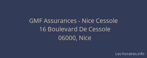 GMF Assurances - Nice Cessole