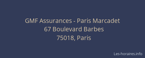 GMF Assurances - Paris Marcadet