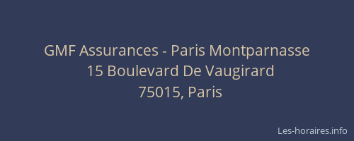 GMF Assurances - Paris Montparnasse