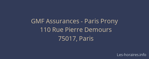 GMF Assurances - Paris Prony