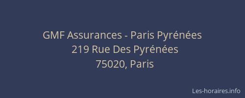 GMF Assurances - Paris Pyrénées