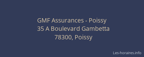 GMF Assurances - Poissy