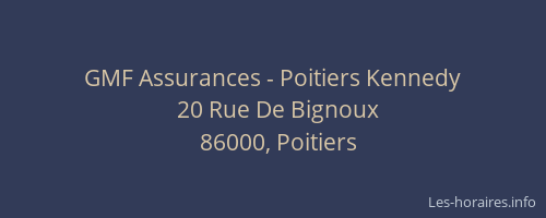 GMF Assurances - Poitiers Kennedy