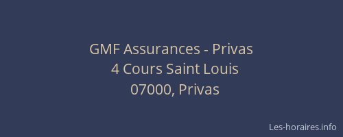 GMF Assurances - Privas