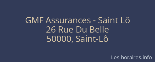 GMF Assurances - Saint Lô
