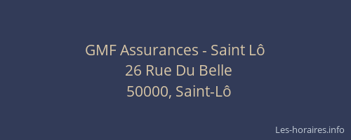 GMF Assurances - Saint L&ocirc;