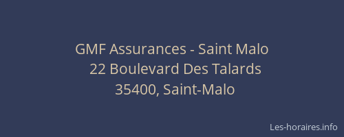 GMF Assurances - Saint Malo