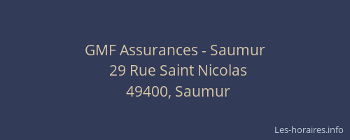 GMF Assurances - Saumur