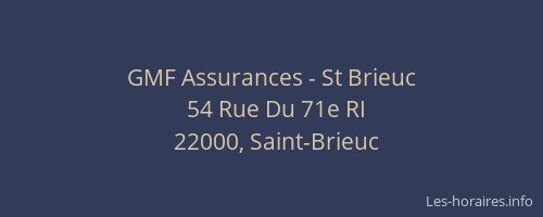 GMF Assurances - St Brieuc