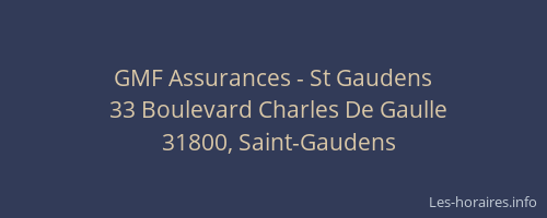 GMF Assurances - St Gaudens