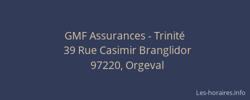 GMF Assurances - Trinit&eacute;