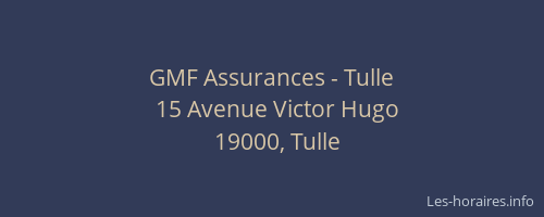 GMF Assurances - Tulle