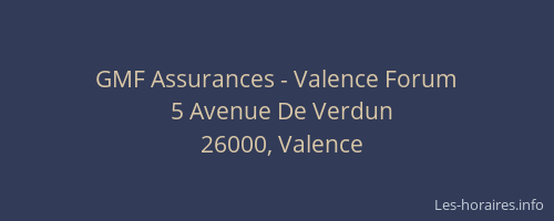 GMF Assurances - Valence Forum