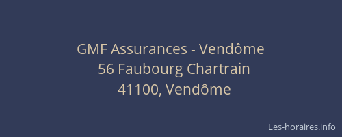 GMF Assurances - Vend&ocirc;me