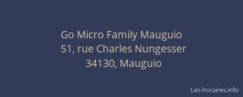 Go Micro Family Mauguio