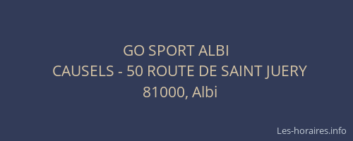 GO SPORT ALBI