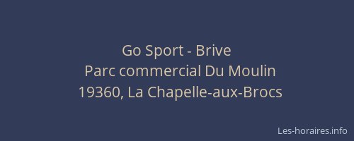 Go Sport - Brive