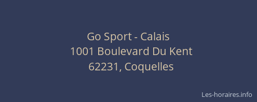 Go Sport - Calais