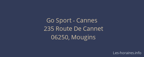Go Sport - Cannes