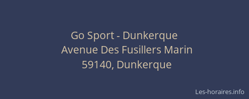 Go Sport - Dunkerque