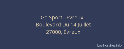 Go Sport - Évreux