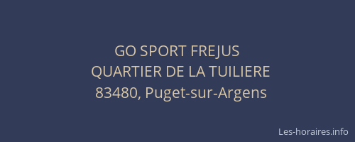 GO SPORT FREJUS
