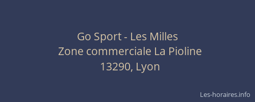 Go Sport - Les Milles