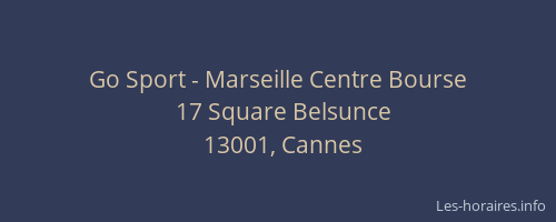 Go Sport - Marseille Centre Bourse