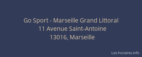 Go Sport - Marseille Grand Littoral