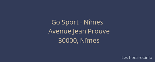 Go Sport - Nîmes