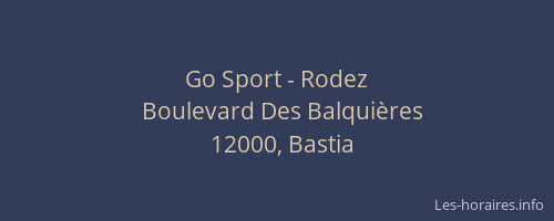 Go Sport - Rodez