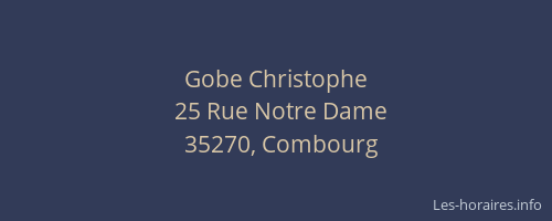 Gobe Christophe