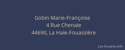 Gobin Marie-Françoise