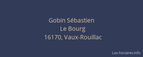 Gobin S&eacute;bastien