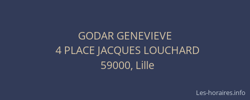 GODAR GENEVIEVE
