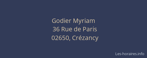 Godier Myriam