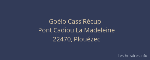 Goélo Cass'Récup
