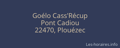 Goélo Cass'Récup