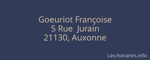 Goeuriot Françoise
