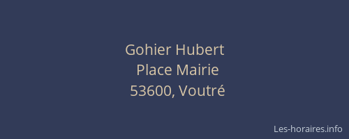 Gohier Hubert