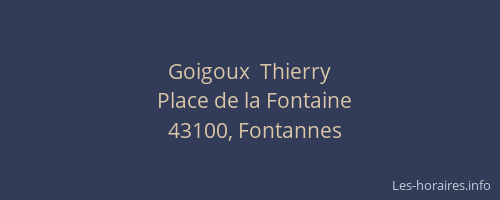Goigoux  Thierry