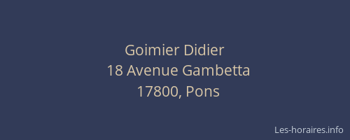 Goimier Didier