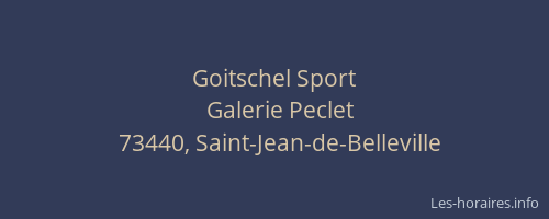 Goitschel Sport