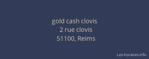 gold cash clovis