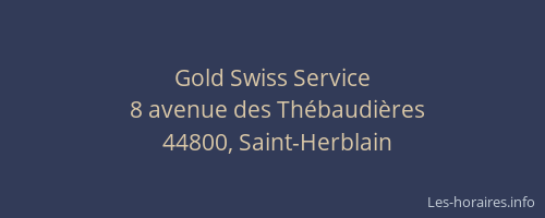 Gold Swiss Service