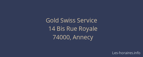 Gold Swiss Service
