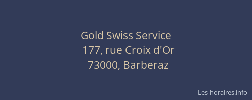 Gold Swiss Service