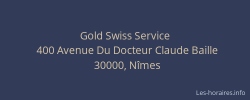 Gold Swiss Service
