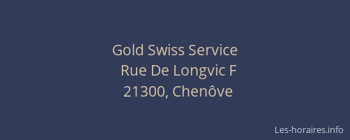 Gold Swiss Service