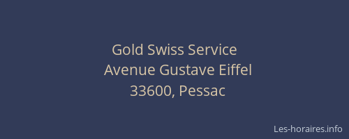 Gold Swiss Service